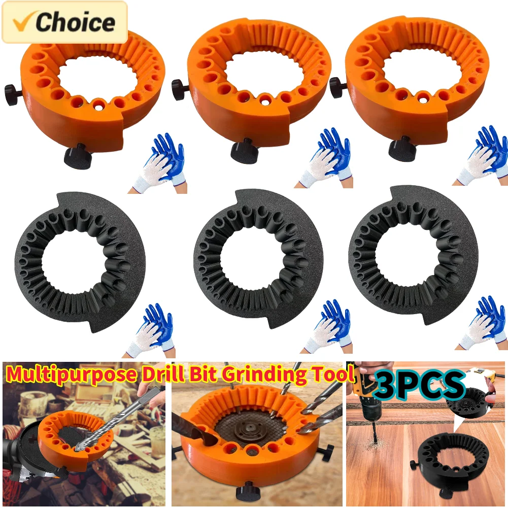 

1-3PCS Multipurpose Drill Bit Grinding Sharpener Polishing Grinding Tool 125 Mm Angle Grinder Powered Tool Parts Applicable For