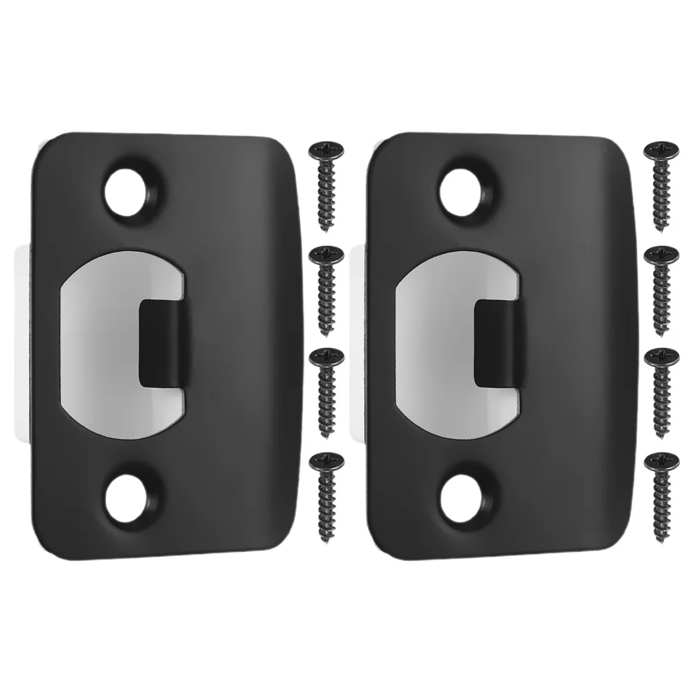 2 قطعة لوحات ديدبولت سترايك من الفولاذ المقاوم للصدأ لمزلاج الباب قفل الباب المعدني لوحة توجيه أجهزة أمن المكتب المنزلي #3