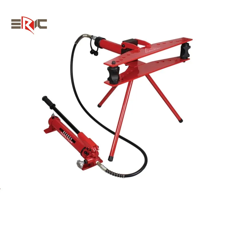 Portable Electric Hydraulic Pipe Bender Machine 90 Degree Pro Hydraulic Pump (CPB-2) Aluminum Stainless Steel Bending Iron Pipes