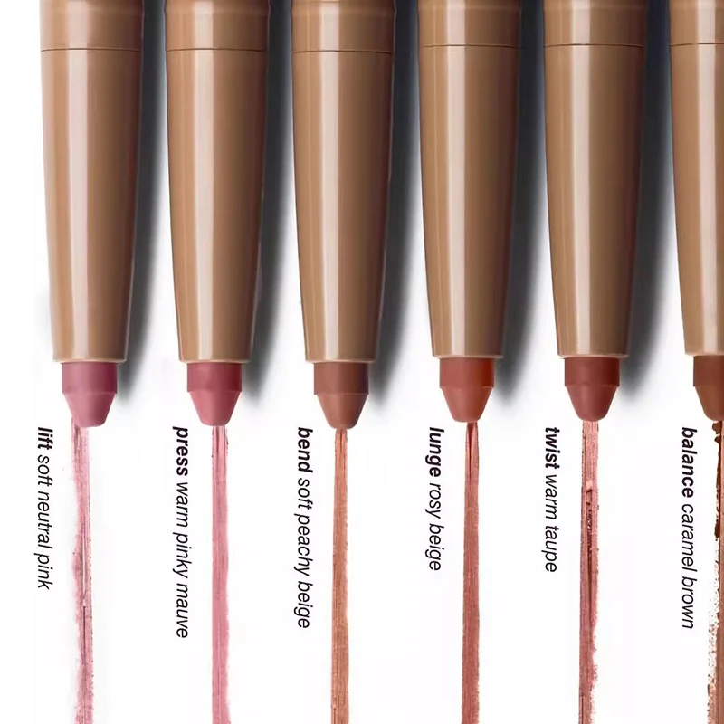 Marca novedosa, péptido de piel, lápiz con forma de labio, delineador de labios de larga duración, tinte de labios, lápiz, limpiador Facial, acristalamiento de leche, maquillaje de espejo