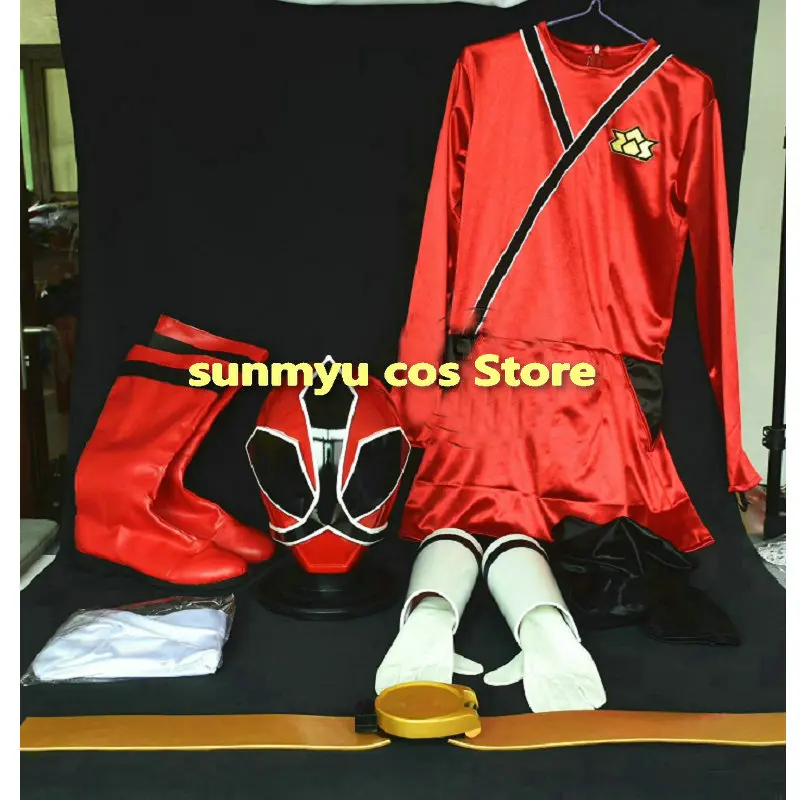 

Samurai Sentai Shinkenger Shinken Red, полный комплект, реквизит для косплея, боди, перчатки, пояс для шлема, браслеты, ботинки