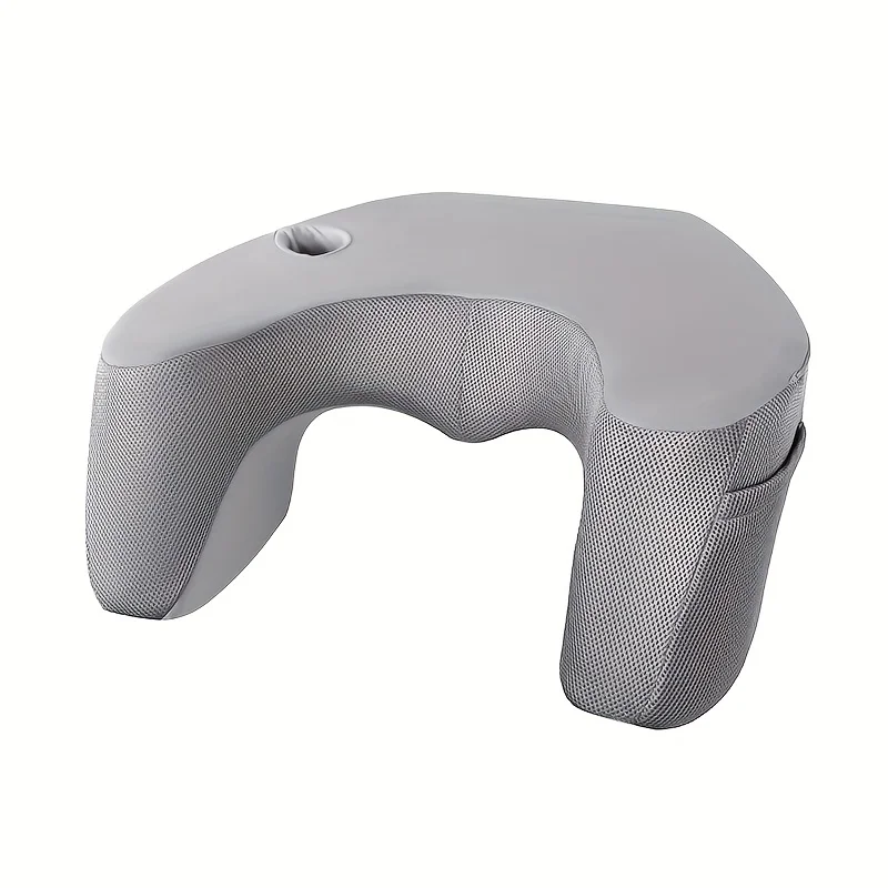 

Reading Pillow for Gaming,Lap Desk & Arm Rest with Cup & Phone Holder,Laptop Support, Large Pockets,Comfortable for Work,Gaming
