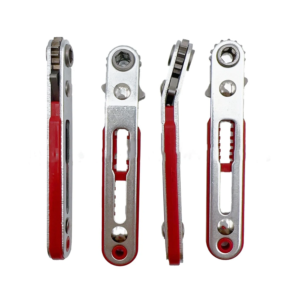 AAAAAAAMagneticTwoWayRatchetScrewdriver Set Compact Corner Bend Multifunctional Set Two Way Ratchet Alloy Steel Bits