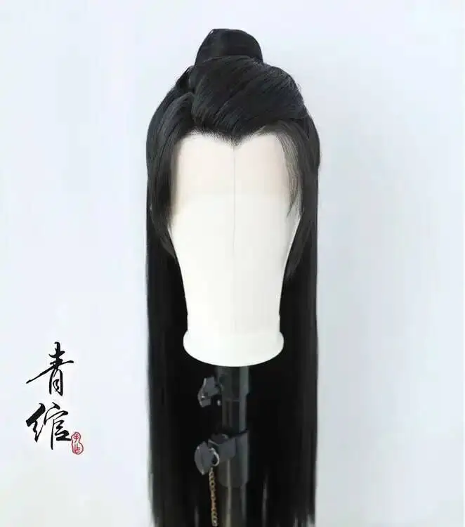 You Fei Xie Yun Anime Cosplay Wig Long Black Wigs Heat Resistant Headwear Role Play Prop Halloween Costume Hanfu Hand Hook - view 6