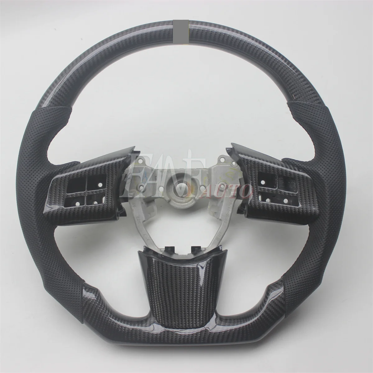 Replacement Real Carbon Fiber Steering Wheel with Leather for Subaru Outback Legacy 2009-2014