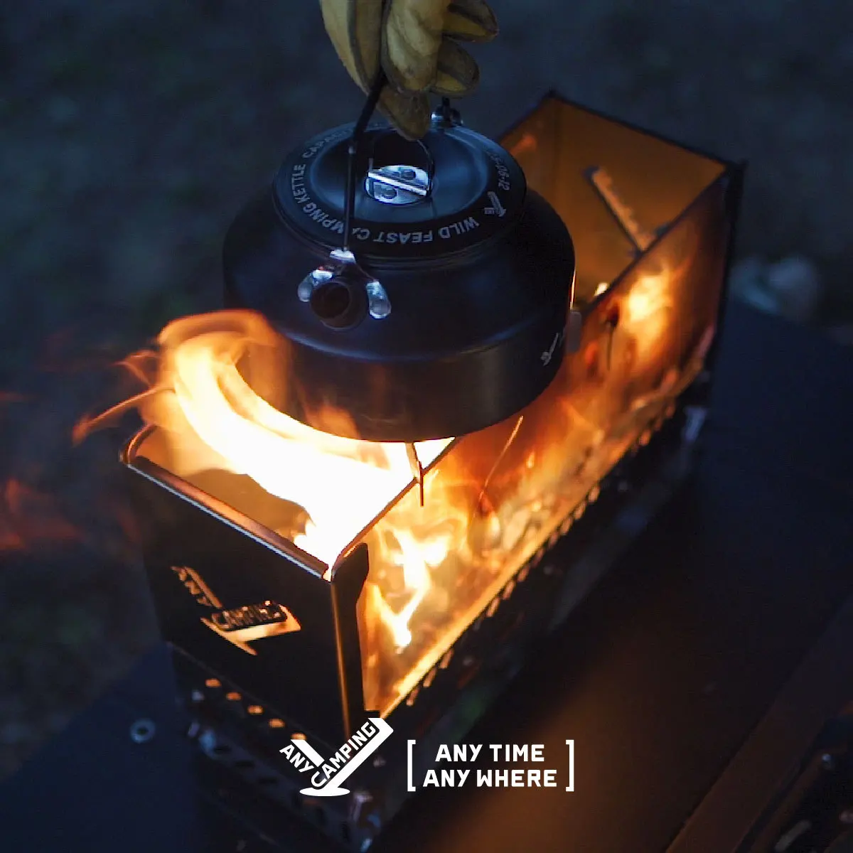 table 0.5 unit viewing stove portable folding boiling stove camping viewing fire barbecue multi-purpose