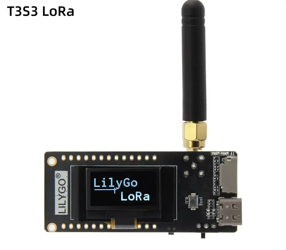 Imagem -02 - Placa de Desenvolvimento com Display Oled Wifi Bluetooth Módulo sem Fio tipo c T3s3 V1.0 Esp32-s3 Lora Sx1280 2.4g