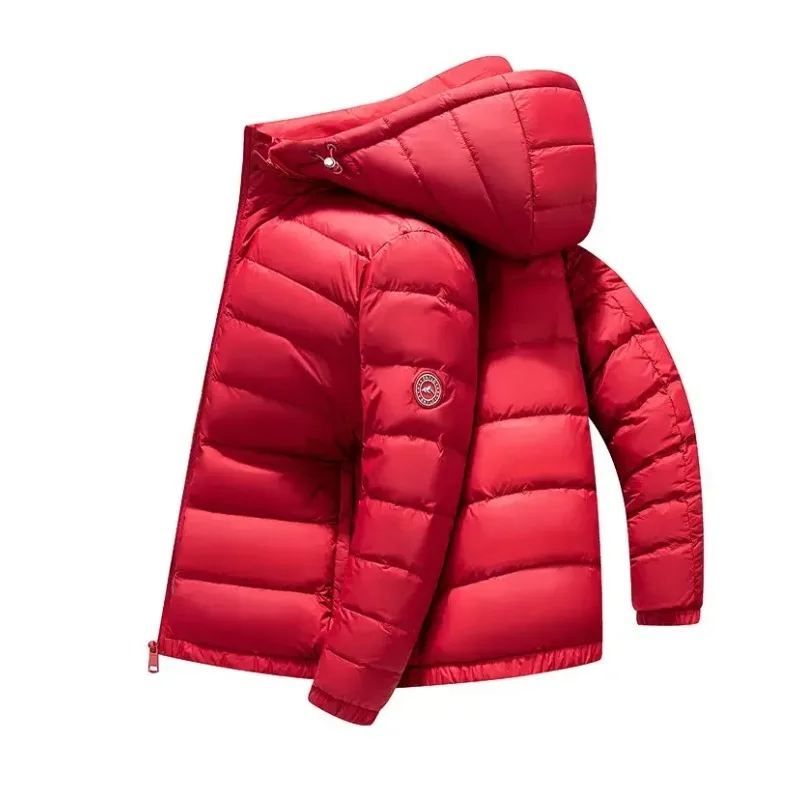 Men's & Women's Solid Color Quilted Down Parka – Casual Stand Collar Zip-Up Winter Outerwear for Daily Commute