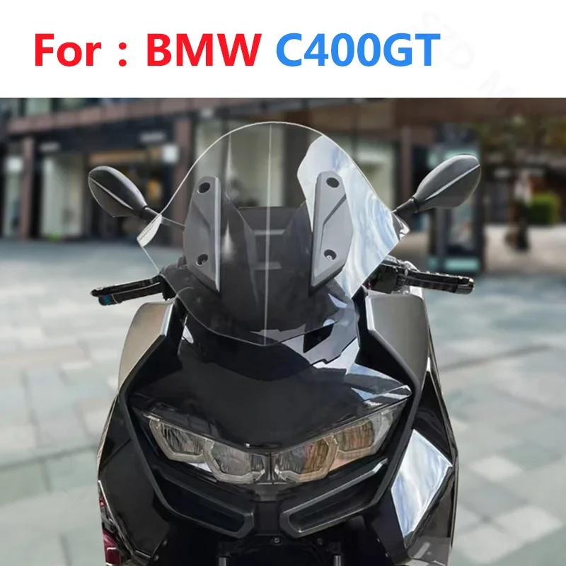 

For BMW C400GT C 400GT C 400 GT Motorcycle Accessories Windshield Windscreens Wind Deflectors Visor Viser Black