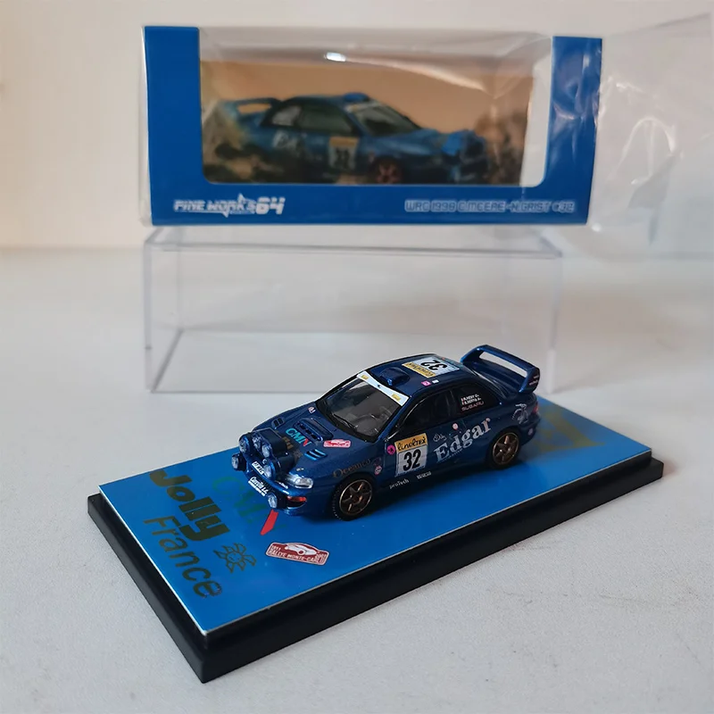 Fine Works 1:64 Scale Subaru Impreza WRC Hatchback Rally – The