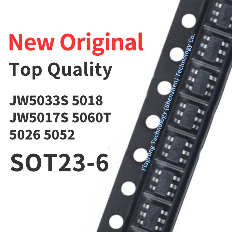 10 Pieces JW5033S JW5018 JW5017S JW5060T JW5026 JW5052 SOT23-6 Chip IC New Original