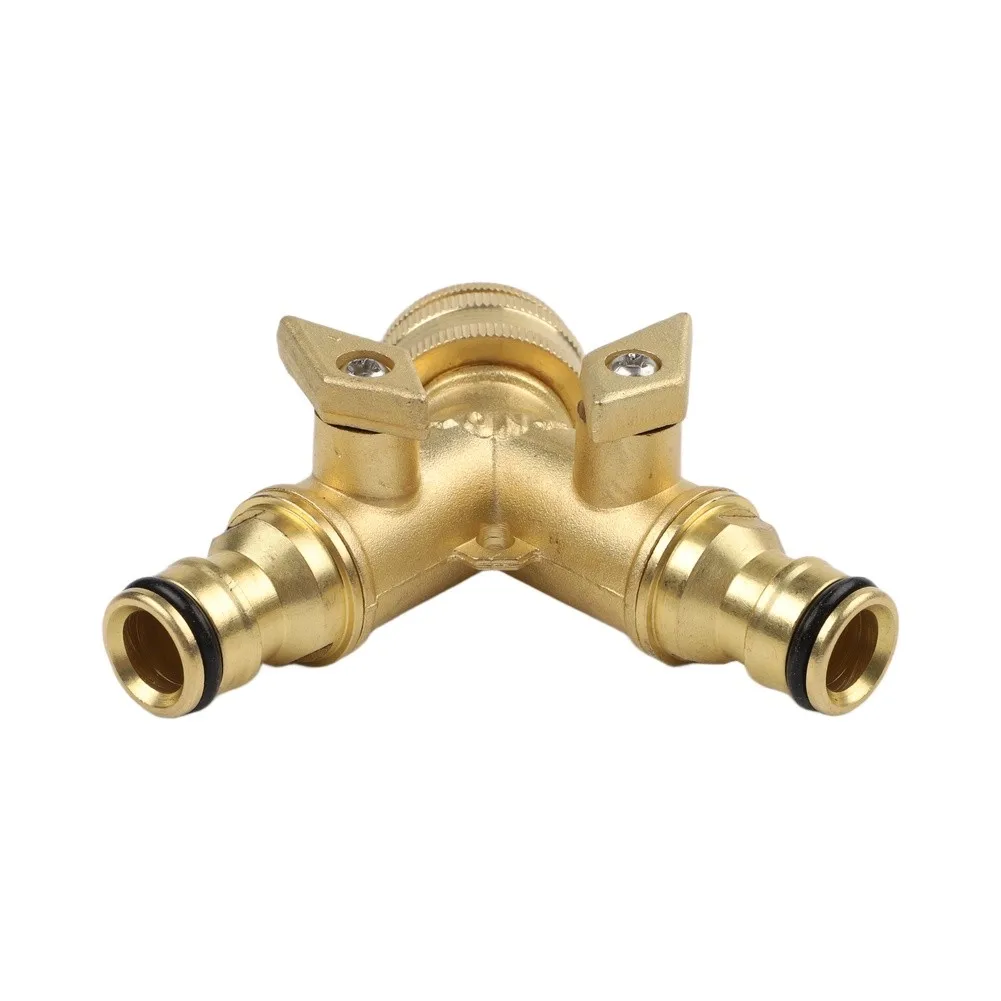 Brass Tee Valve for Washing Machine with Three-Way Ball Valve Mechanism and Dual Outlet Operational Flexibility