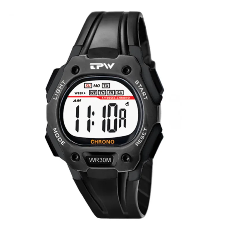 학생 시계 남성과 여성을 위한 다기능 전자 시계, 방수 발광 스포츠 전자 시계