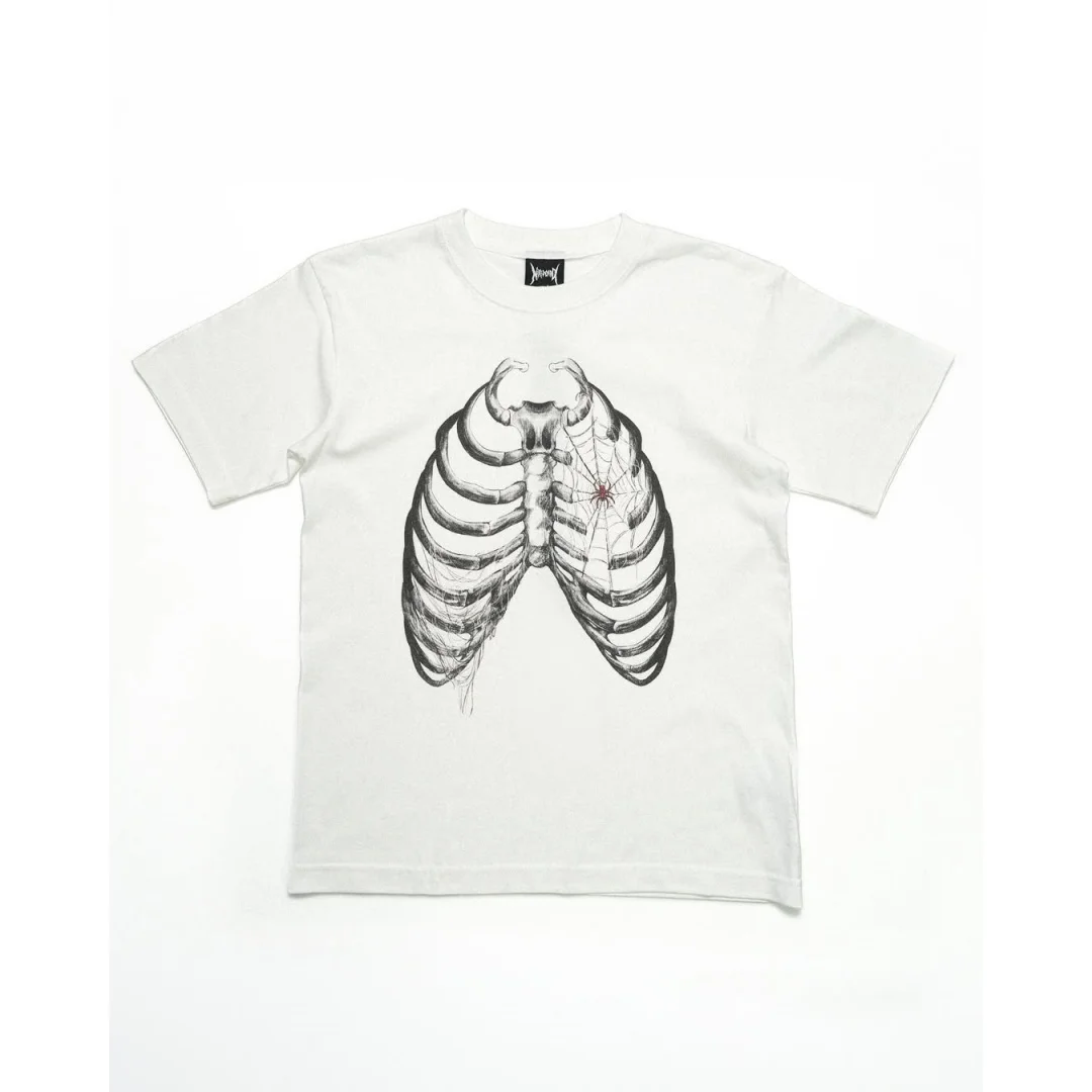 الأمريكية الرجعية الجمجمة الجرافيك تي شيرت الصيف موضة الرياضة القطن الخالص تي شيرت رجالي ملابس الأطفال تي شيرت Y2k امرأة