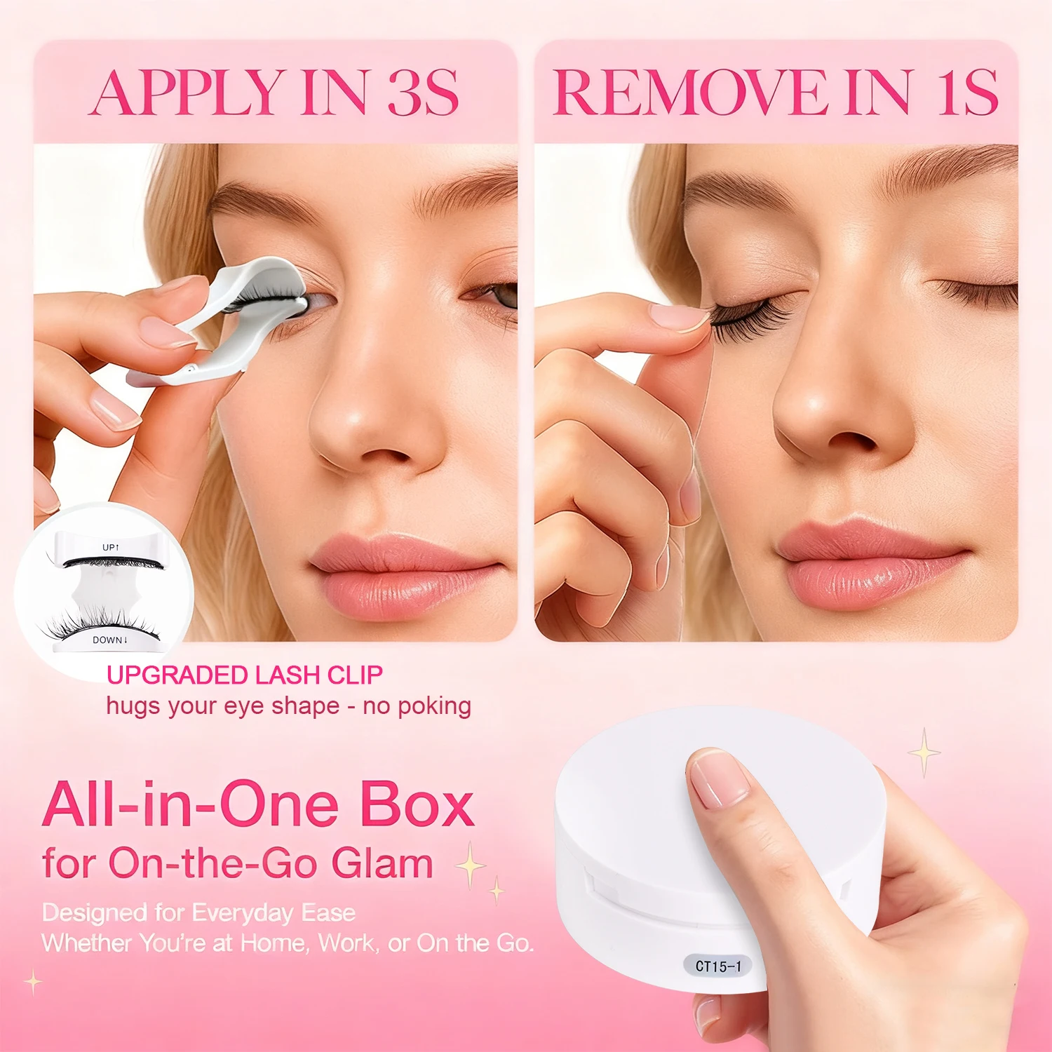 Ensemble de faux cils magnétiques – Faux cils doux, réutilisables, sans colle, imperméables et d'apparence naturelle, comprenant une pince à épiler.