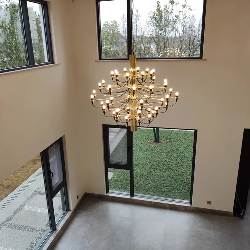 2026 restaurar originales Gino Sarfatti 2097 candelabro de gama alta sala de estar Hotel dormitorio decoración cocina luces colgantes Suspensi