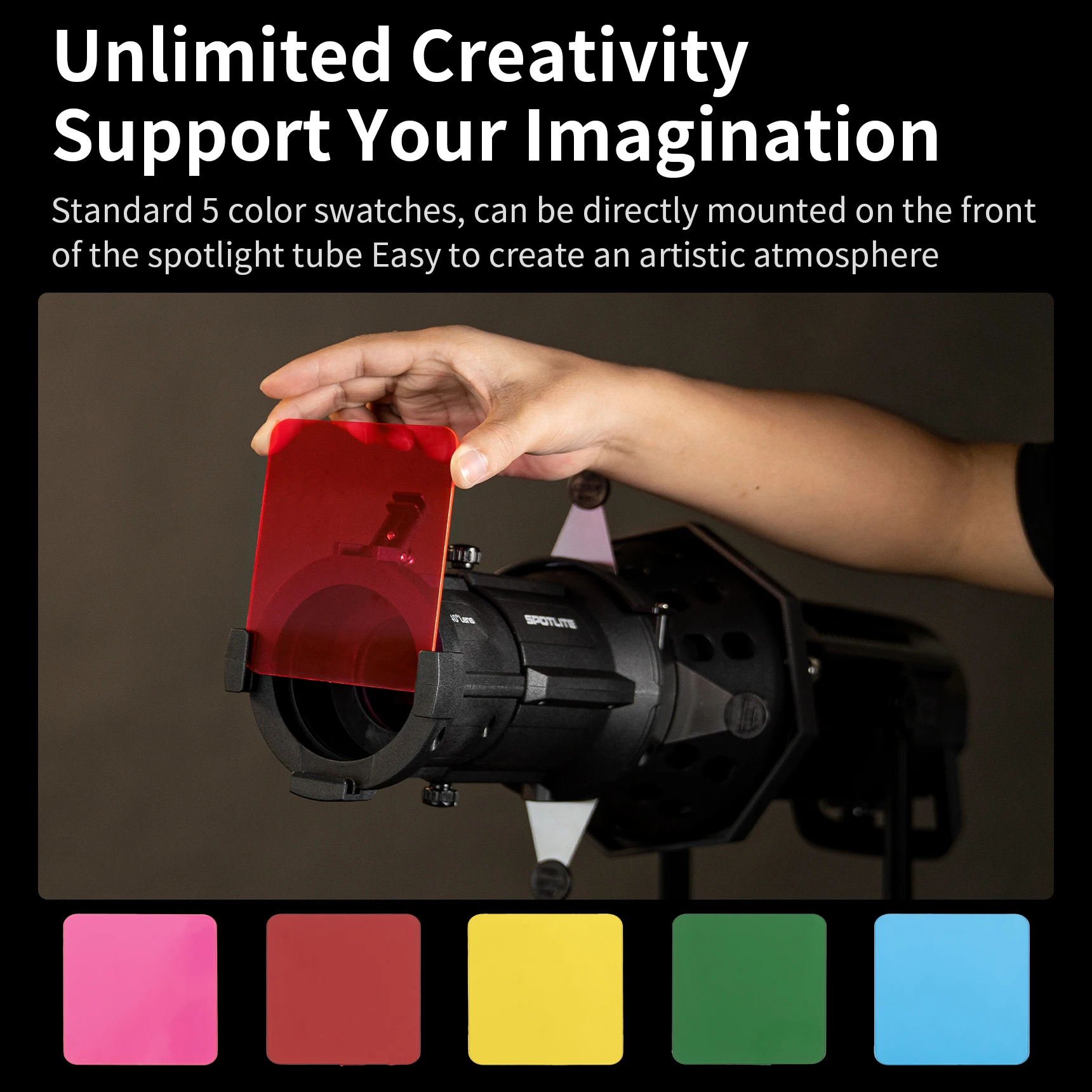 Selens أنبوب ضوئي قابل للتعديل ، تركيز الشعاع ، مجموعات استوديو الصور البصرية ، ملحقات التصوير الفوتوغرافي ، 20 ، 40 درجة