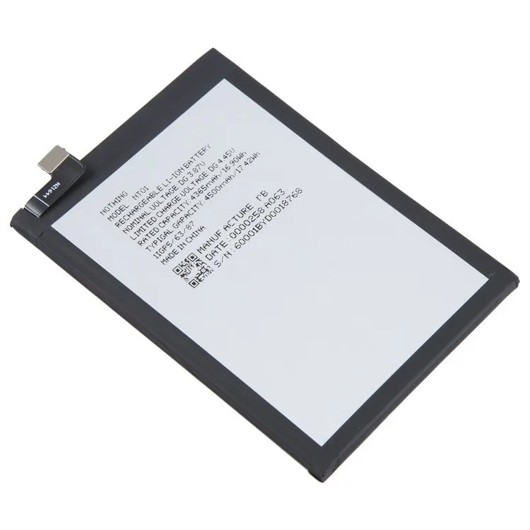 Batería nueva 4500mAh NT01 para Nothing phone NT01 Nothing phone 1 baterías para teléfonos móviles 5