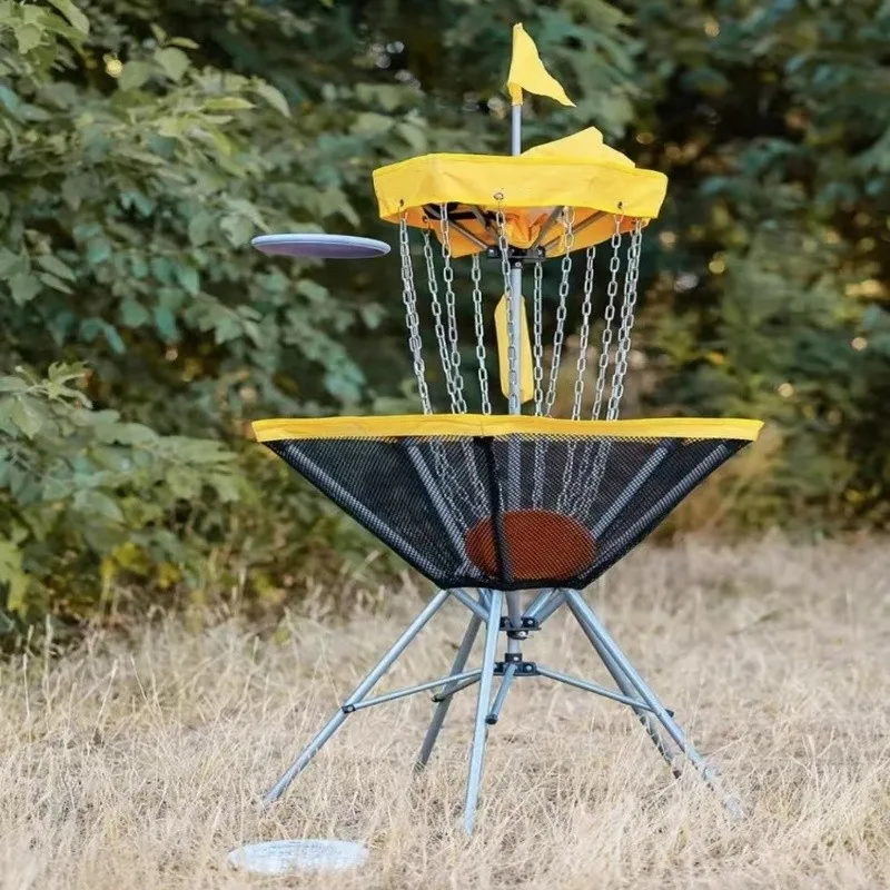 Outdoor Portable Folding Golf Frisbee Holder Throwing Aim Frame Training Team Building Game Props