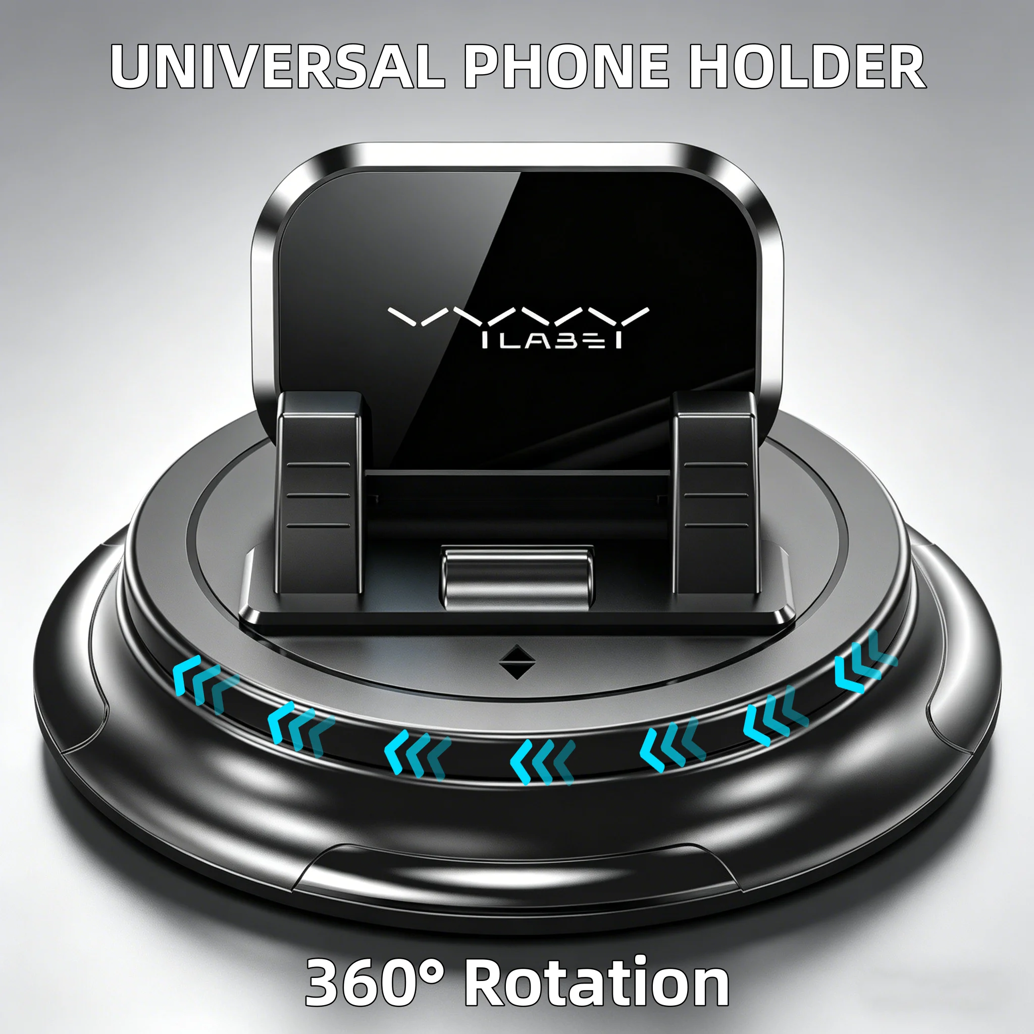 

Car Phone Mount Stable Dashboard Universal Car Phone Holder Anti-Slip 360-Degree Rotation Navigation Holder for 4-7.2in Phone