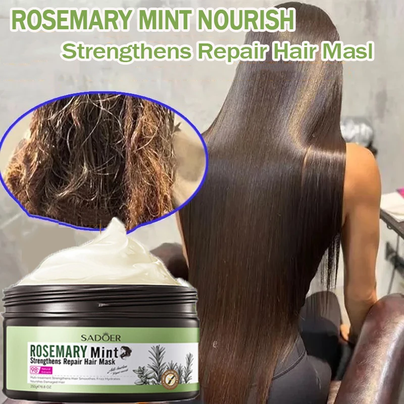 

250 г волшебная маска для волос с розмарином, 5 секунд восстановления поврежденных вьющихся волос, глубоко увлажняющая питательная, мягкая гладкая пленка для ухода за волосами
