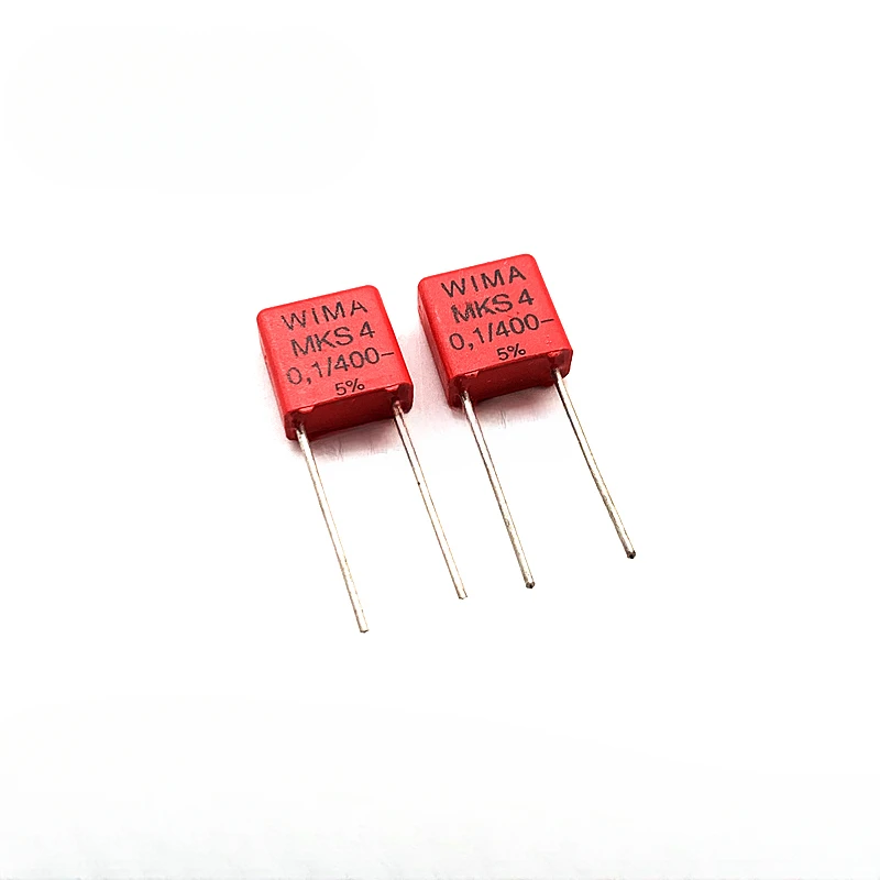 5PCS/20PCS WIMA MKS4 0.1UF 400V 400v0.1UF foil film capacitor 400V100nF 100NF 400V104 104 Foot distance 7.5MM