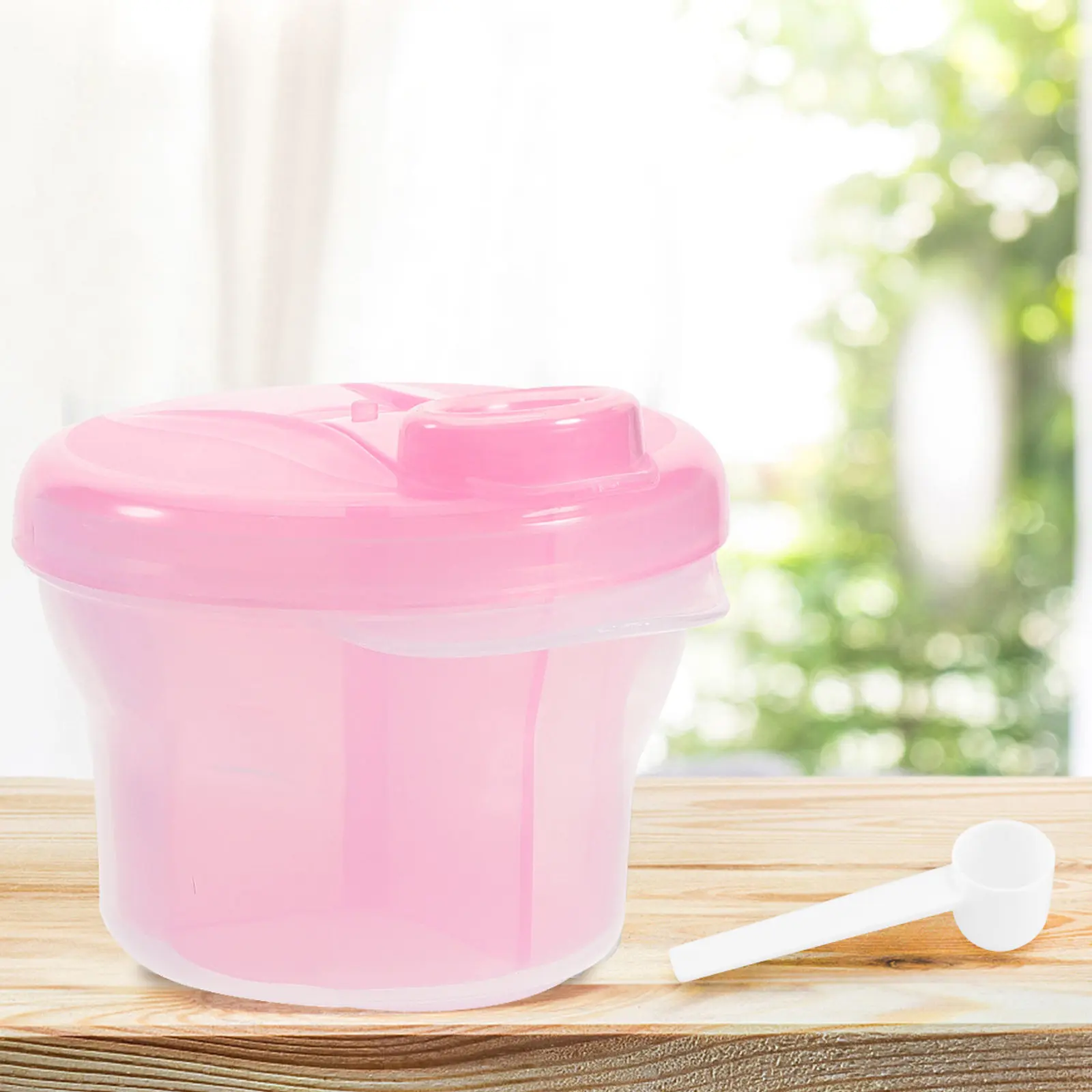 

3Pcs Rotating Milk Powder Box Portable Baby Food Storage Container with Independent Threaded Lids for Formula Fruits