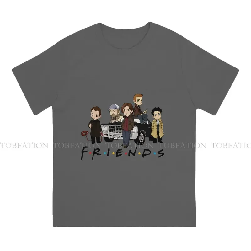 Y2K Supernatural Winchester 100% Cotton TShirts Friends Cartoon Print Men'S T-Shirt Hipster Tops 6XL