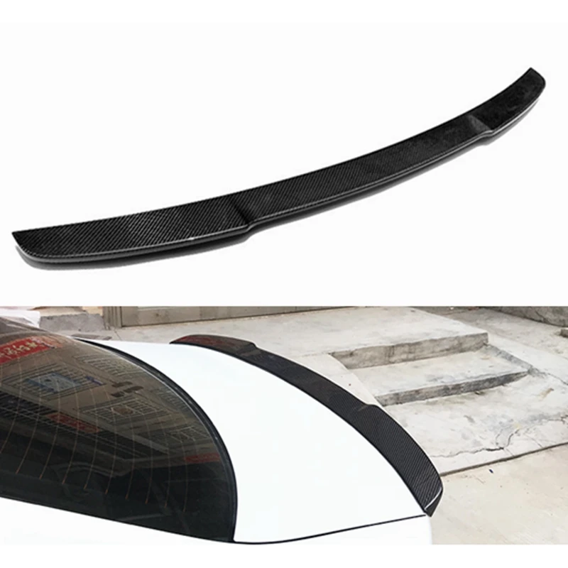 Rear Spoiler For Audi A3 S3 Sline RS3 Sedan 2013 - 2019 Rear Trunk Spoiler Boot Lip Wing Carbon Fiber / FRP