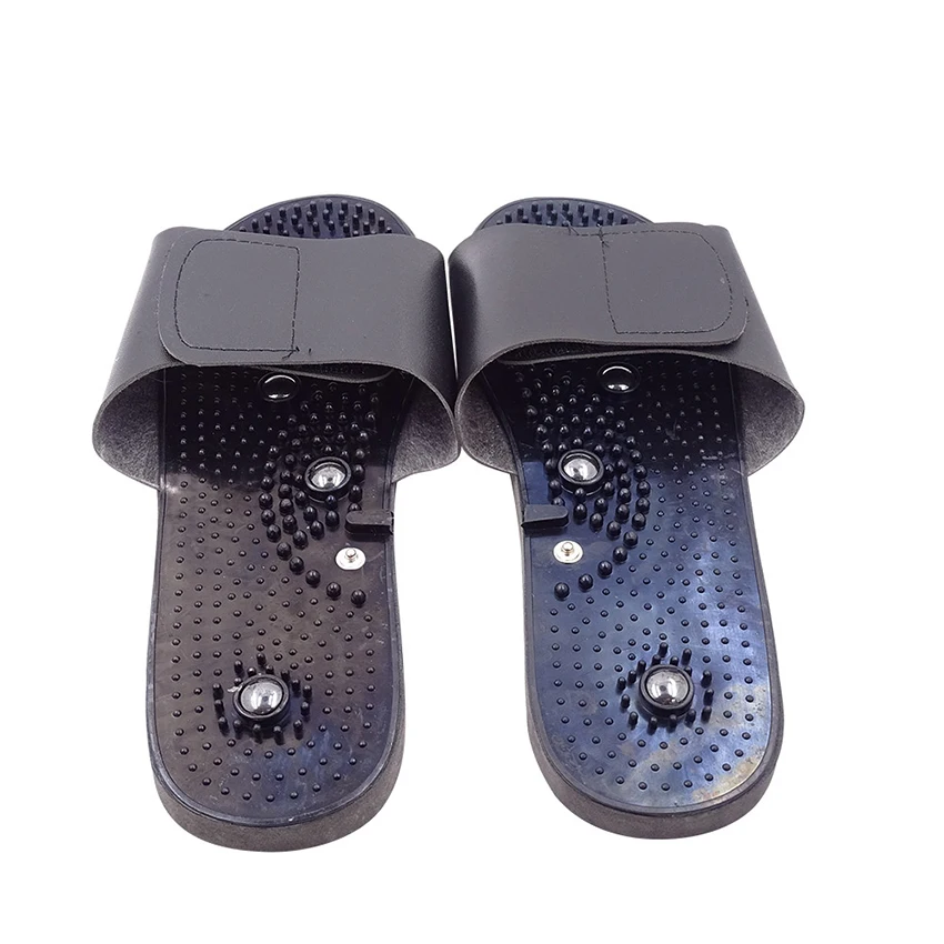 1 Pair Electrode Massage Slipper Massager Physiotherapy Tens Acupuncture Therapy Body Foot Relaxing Massager Machine Rubber