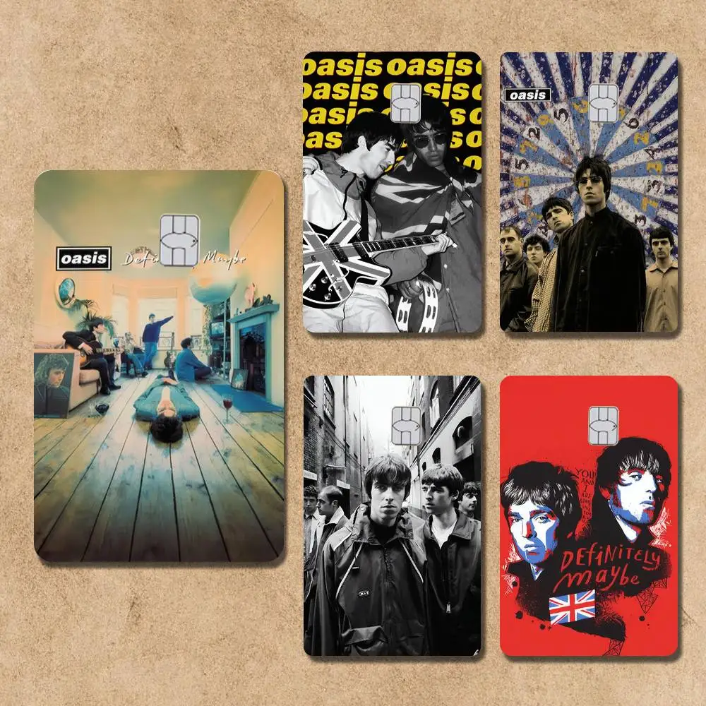 

O-Oasis Band Card Stickers Credit Visa Debit Bank Charge Card Bus Metro Waterproof Sticker Decal Decoration