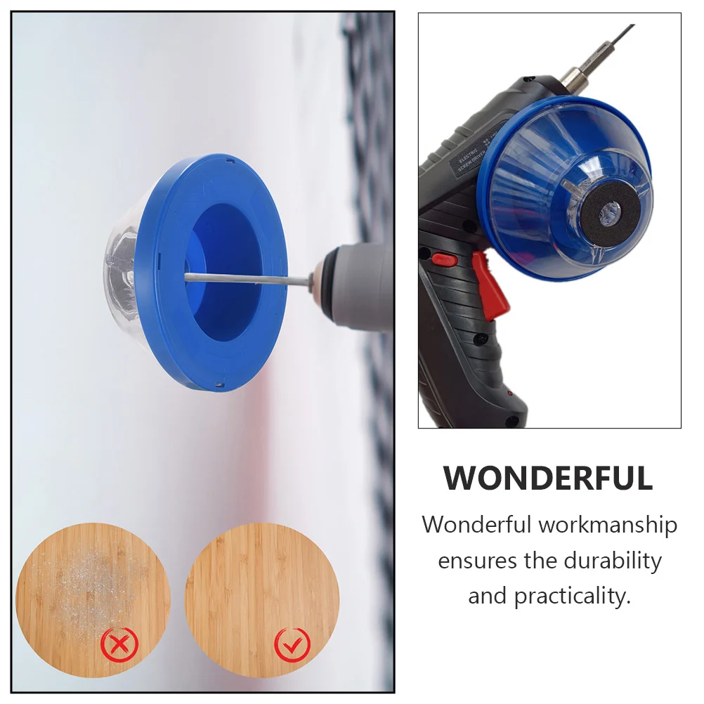 

1Pcs Electric Drill Dust Collector Hammer Attachment Silicone Bowl Durable Tool Cover Dust Proof Blue Electric Drill Cover