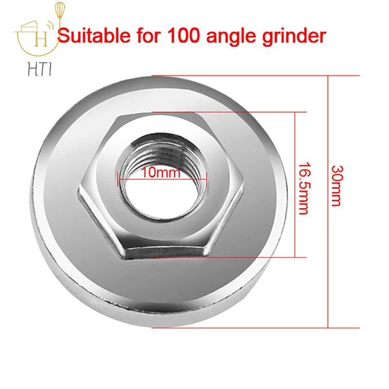 Type 100 Angle Grinder Press Plate Angle Grinder Pressure Plate Modified Splint Pressure Plate Cover Hexagon Nut Fitting Tool