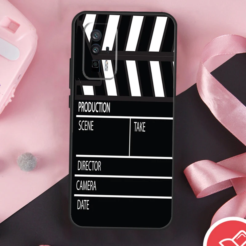  Clapper Board Case For POCO F6 X6 X3 X5 M6 Pro F3 F5 M5s Xiaomi 14 Ultra 13 12 Lite 11T 12T 13T Pro Cover