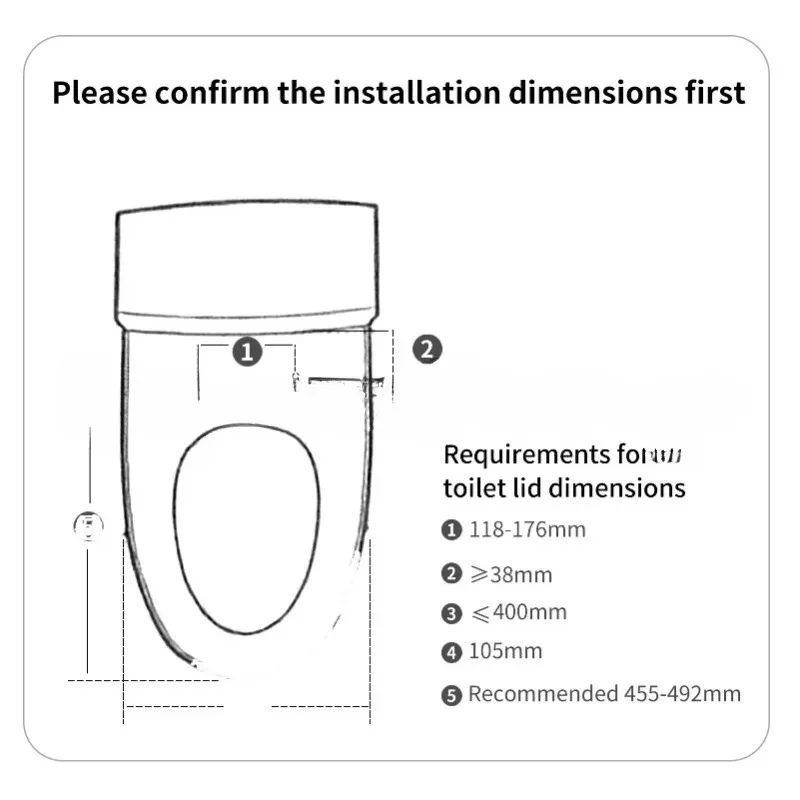 

Smart Toilet Cover 2 Waterproof Electric Toilet Cover
