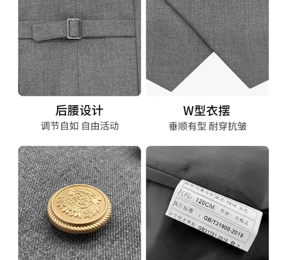 

Kids Waistcoat Shorts Outfits Girls Korean Japanese Vest Pleated Skirts Children School Uniform Boys Student Clothes Class Sets