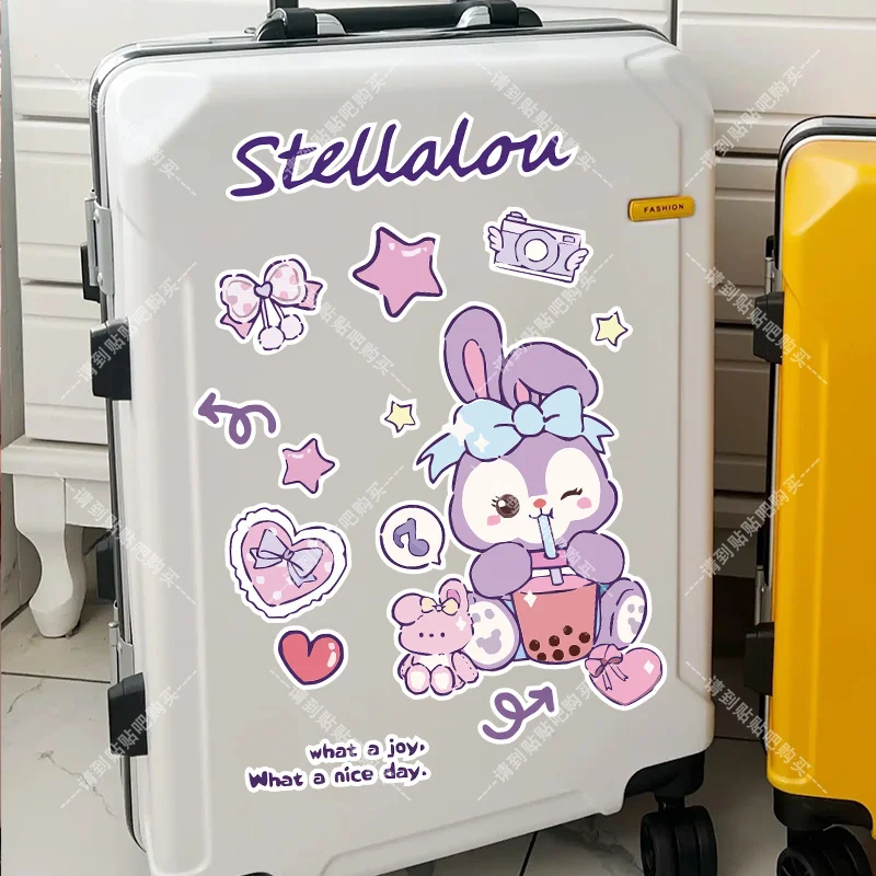 ディズニー漫画ダッフィーかわいいステラルー誕生日プレゼント、車のスクラッチマスク装飾、冷蔵庫、トイレ装飾ステッカー