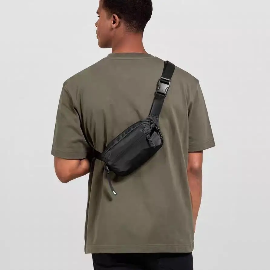2025 New Small Single Shoulder Crossbody Bag Men's Women's Low Capacity Waist Bag Casual Style Dumpling Shape Polyester