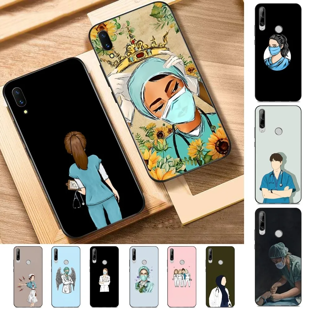 Nurse cartoon doctors Phone Case For Huawei Y9 6 7 5 Prime Enjoy 7s 7 8 plus 7a 9e 9plus 8E Lite Psmart Shell