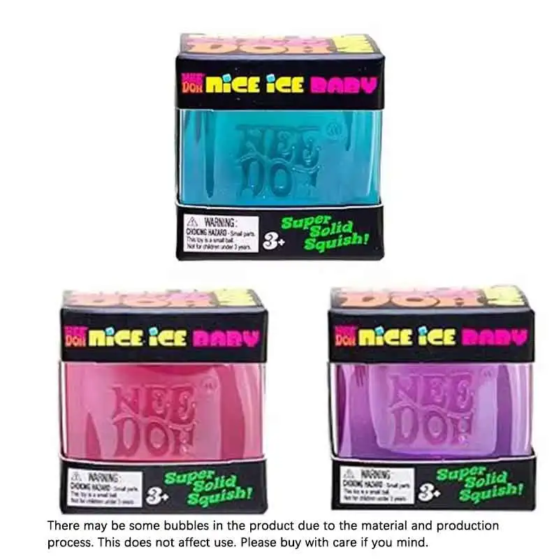 

NeeDoh Nice Cube Sensory Squeeze Toy with Super Solid Squish Stress Relief Anxiety Sensory Tool - 2.25" Cube