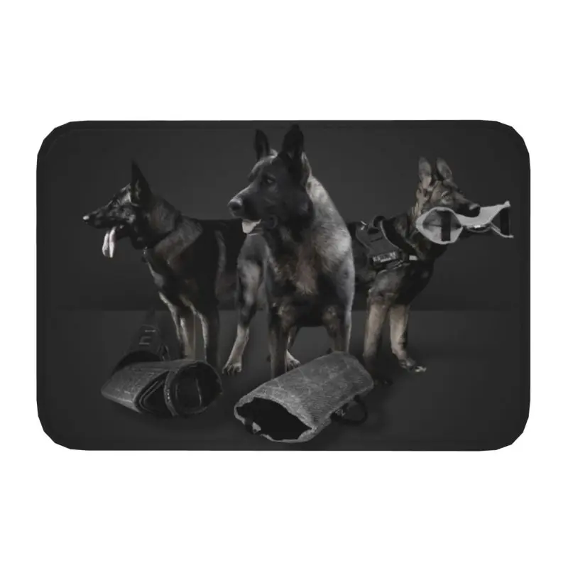 German Shepherd Dog Floor Door Bath Kitchen Mat Anti-Slip Outdoor GSD Animal Doormat Bedroom Balcony Entrance Carpet Rug