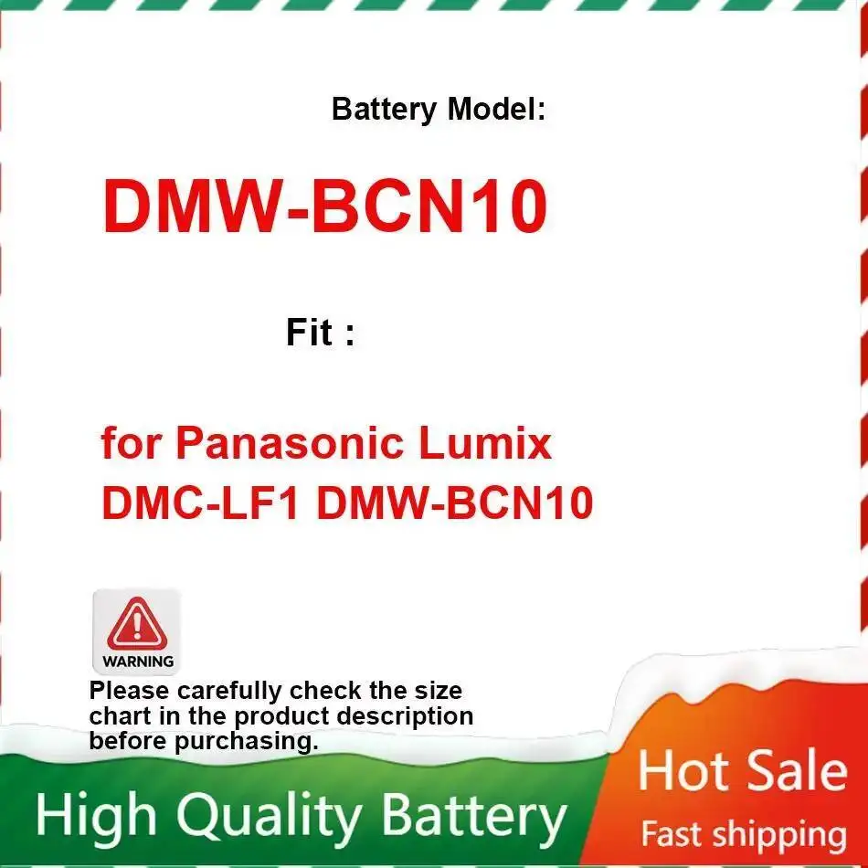 Fast Shipping Robust Camera Battery For Panasonic Lumix Dmc-LF1 Dmw-BCN10 1200Mah