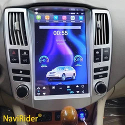 Android 14 autoradio 4G per Lexus RX RX300 RX330 RX350 RX400 RX450 2004-2007 per Tesla schermo verticale Wireless Carplay AUTO DSP