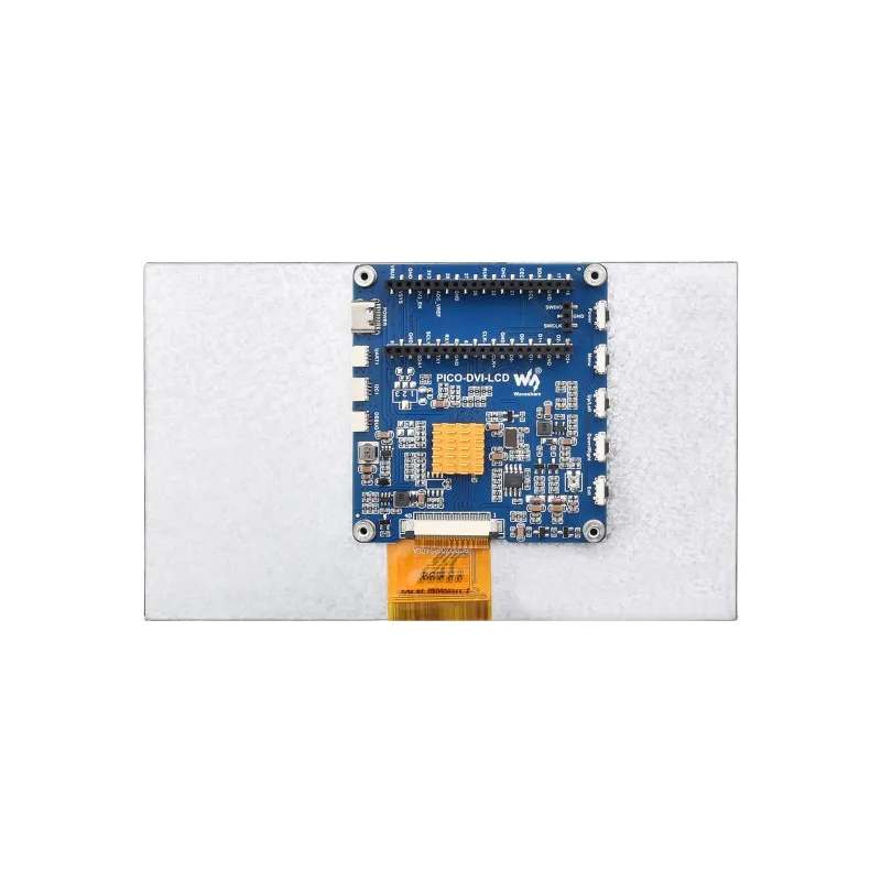 Waveshare  7/10.1 inch DVI Display Module for Raspberry Pi Pico, IPS panel, 1024×600 Pixel, DVI interface Communication