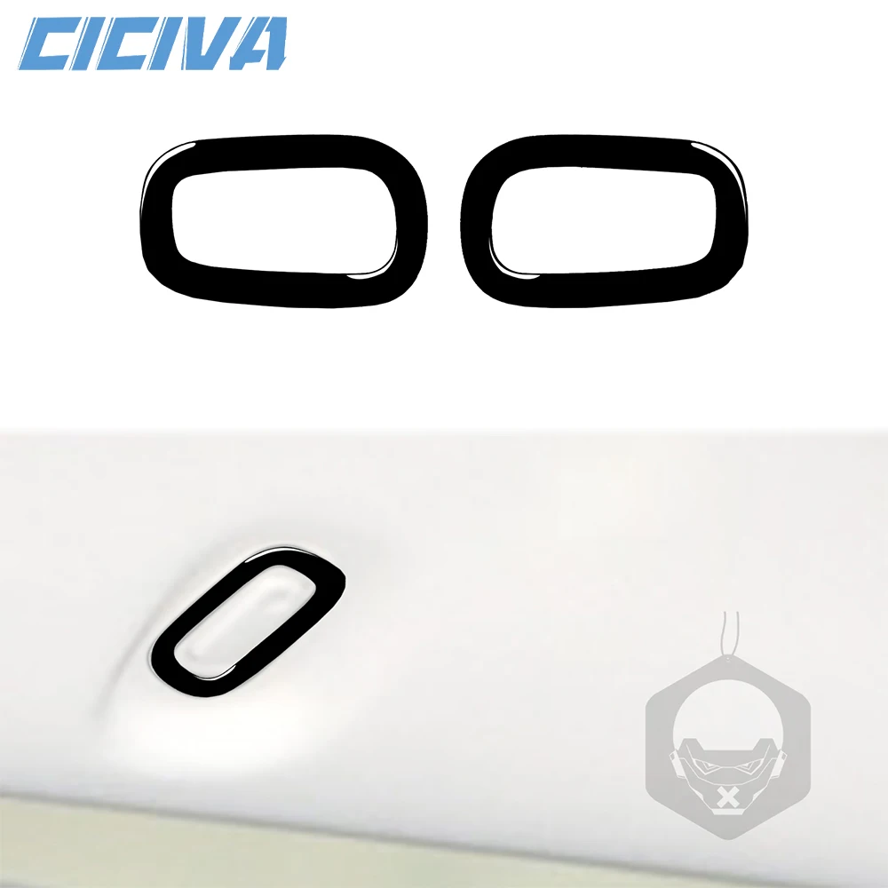 

For Chevrolet Silverado LTZ 2007-2013 Piano Black Rear overhead hook Panel Decoration Cover Car inside Trim Accessories Sticker