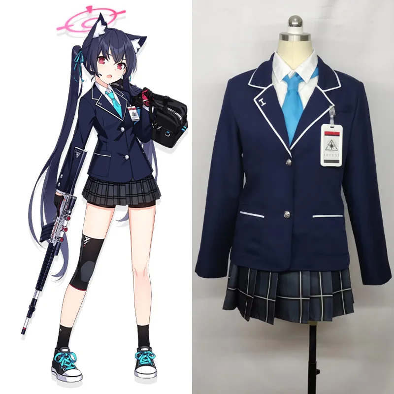 

Anime Blue Archive Kuromi Serika Cosplay Okusora Ayane Costume Custom Size