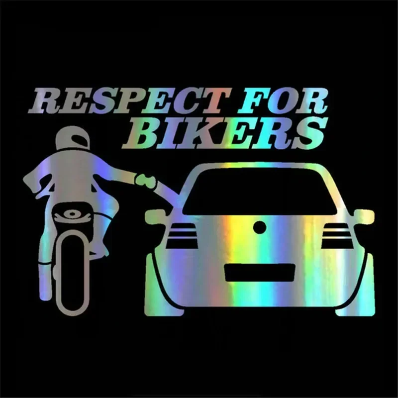 Respect For Bikers Motorcycles Reflective Stickers Motor Body Helmet Personalized Vinyl Film Decal Motorcycle Tuning Accessories