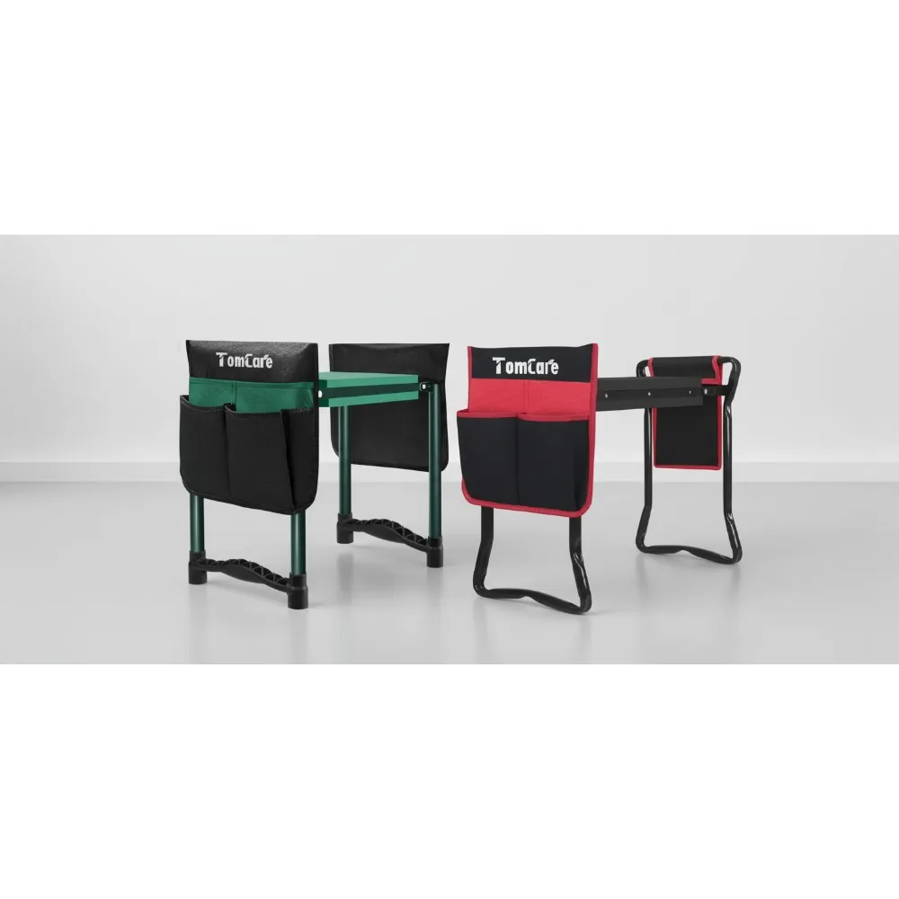 

Garden Kneeler and Seat with Soft Kneeling Pad, Bench with 2 Tool Pouches for Outdoor Gardening