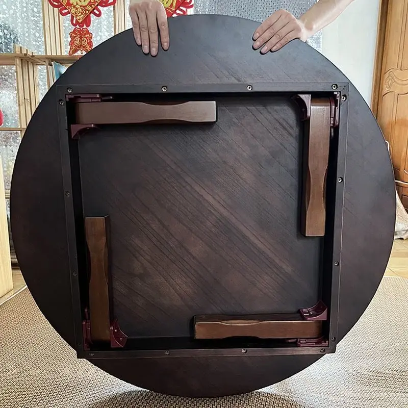 Folding table Korean round table kang table tatami low Korean household