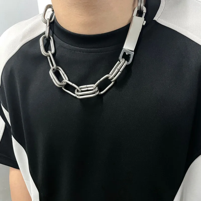 HKSH Design A Pentagram RO Necklace Light Luxury Niche Men's Accessory Trendy High-end Thick Chain Chic Tide Streetwear HK2128